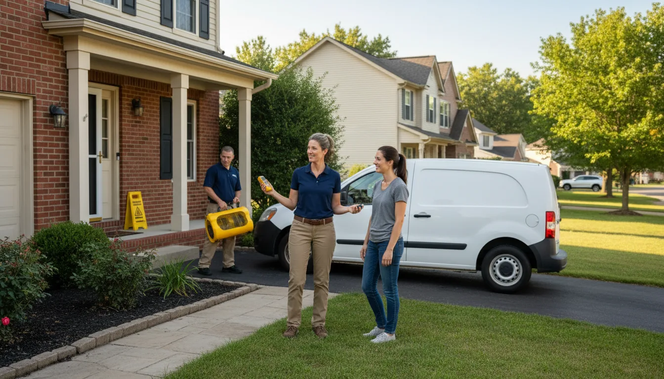 Residential water damage restoration in York, NE